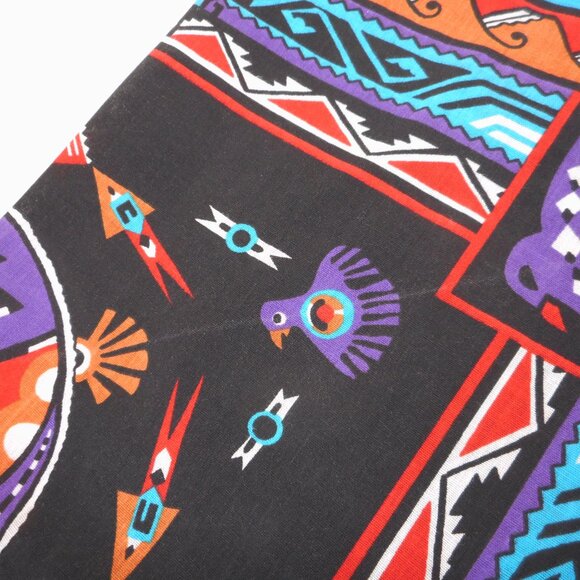 Vintage Wamcraft Bandana Western Southwest Tribal Made In USA - Picture 9 of 9